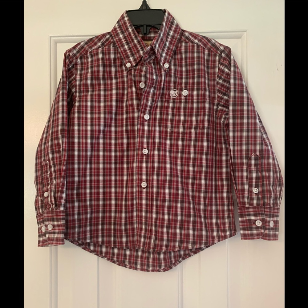 Wrangler, Western, Long Sleeve, Buttondown 
Sz Boys XS
Excellent Condition